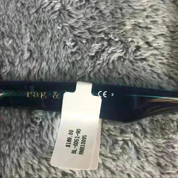 Rag & Bone 52MM Cat Eye Sunglasses in Blue/Black NWT
